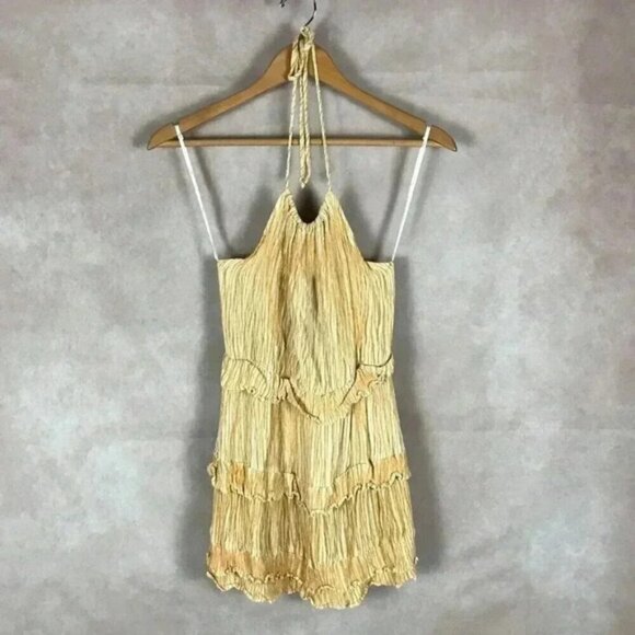 LULUS Tiered Mini Halter Dress Size XS - Picture 3 of 9